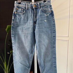 Zara Mom Fit Jeans High Rise Straight Leg Jean – Size US 4